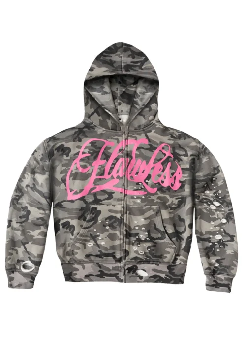 Zip Hoodie Pink Albino