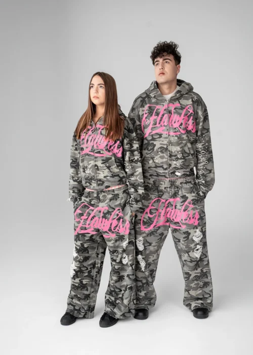 Zip Hoodie Pink Albino - obrazek 5