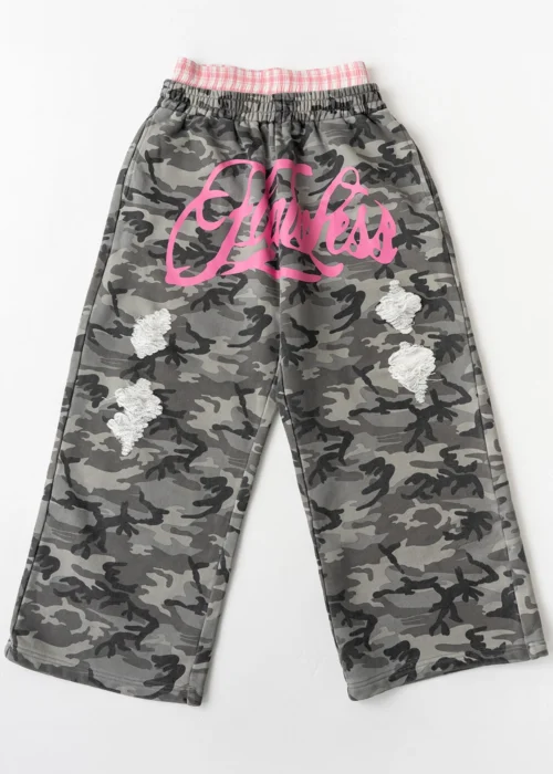 Double Waist Sweatpants Pink Albino