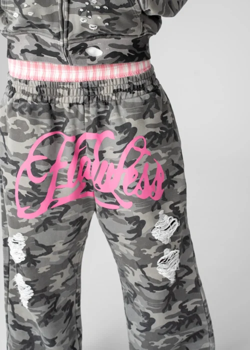 Double Waist Sweatpants Pink Albino - obrazek 5