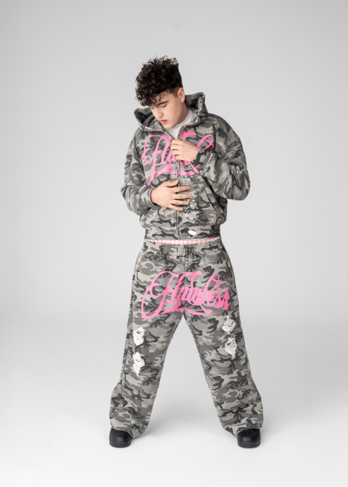 Double Waist Sweatpants Pink Albino - obrazek 6