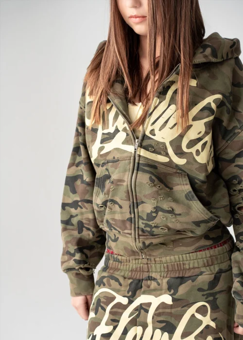 Zip Hoodie Yellow Soldier - obrazek 4
