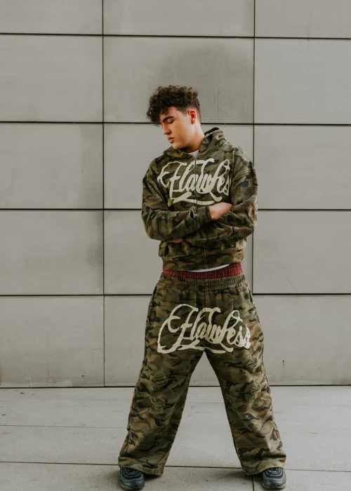 Double Waist Sweatpants Yellow Soldier - obrazek 3